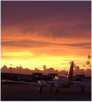 Sunset at Sarasota Bradenton Airport